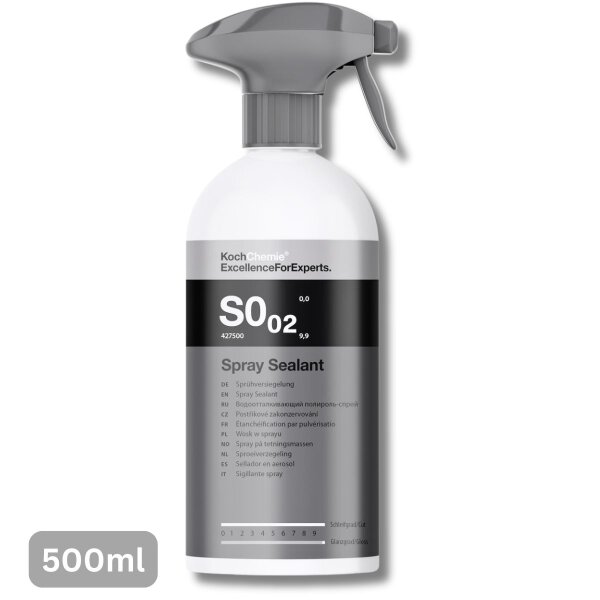 Koch Chemie Spray Sealant S0.02 Sprühversiegelung hydrophob & hochglänzend 0,5L