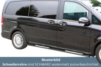Schwellerrohre SCHWARZ Design für MERCEDES V Klasse...