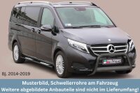 Schwellerrohre SCHWARZ Design für MERCEDES V Klasse...