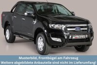 Frontbügel Edelstahl schwarz für Ford Ranger 2016- Ø63mm mit Gutachten Frontschutzbügel