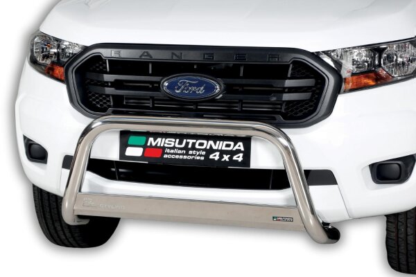 Frontbügel Edelstahl für Ford Ranger 2019- Ø63mm mit Gutachten Frontschutzbügel