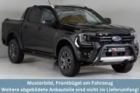 Frontbügel Edelstahl schwarz für Ford Ranger 2023- Ø76mm mit Gutachten Frontschutzbügel