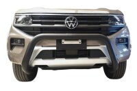 Frontbügel Edelstahl schwarz für VW Amarok 2023- Ø76mm mit Gutachten