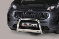 Frontbügel Edelstahl für Kia Sportage 2018-2021 Ø63mm mit Gutachten Frontschutzbügel