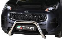 Frontbügel Edelstahl für Kia Sportage 2018-2021 Ø76mm mit Gutachten Frontschutzbügel