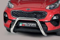 Frontbügel Edelstahl für Kia Sportage 2018-2021 Ø76mm mit Gutachten Frontschutzbügel