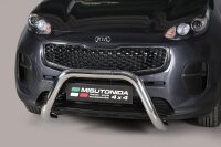 Frontbügel Edelstahl für Kia Sportage 2018-2021 Ø76mm mit Gutachten Frontschutzbügel