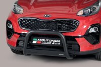 Frontbügel Edelstahl schwarz für Kia Sportage 2018-2021 Ø63mm mit Gutachten Frontschutzbügel