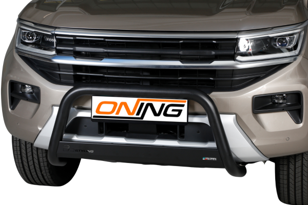 Frontbügel Edelstahl schwarz für VW Amarok 2023- Ø63mm mit Gutachten