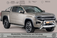 Trittbretter Schwellerrohre für VW Amarok II Bj.2023- Edelstahl Ø50mm TÜV