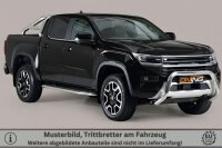 Trittbretter Schwellerrohre für VW Amarok II Bj.2023- Edelstahl Ø50mm TÜV