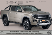 Trittbretter SCHWARZ für VW Amarok II Bj.2023- Edelstahl Ø50mm mit TÜV