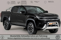 Schwellerrohre oval mit Tritt für VW Amarok II 2023- Edelstahl mit TÜV