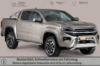 Schwellerrohre Design für VW Amarok II Bj. 2023- Edelstahl TÜV
