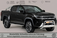 Schwellerrohre Design für VW Amarok II Bj. 2023- Edelstahl TÜV