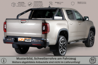 Schwellerrohre Design SCHWARZ für VW Amarok II 2023- Edelstahl mit TÜV