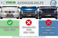 Frontbügel Edelstahl passend für Mercedes Vito W639 Bj. 2003-2010