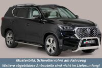 Schwellerrohre oval mit Tritt für SSANGYONG Rexton...