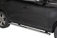 Schwellerrohre Design oval mit Tritt für SSANGYONG...