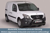 Schwellerrohre SCHWARZ Design für MERCEDES Citan W415 Bj. 2012-21 Edelstahl mit TÜV