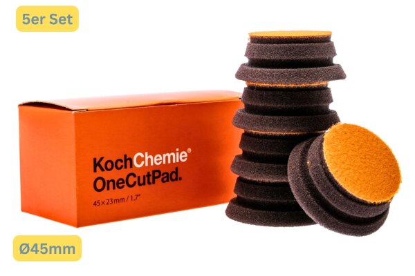 1x Koch Chemie One Cut Pad Set 5x Ø 45 x 23 mm Polierschwamm Polierpad