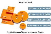 1x Koch Chemie One Cut Pad Ø 126 x 23 mm Polierschwamm Polierpad