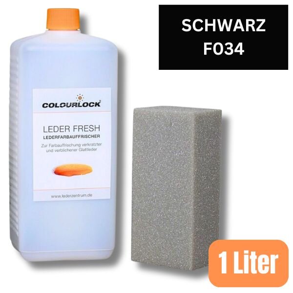 COLOURLOCK Leder Fresh Tönung F034 SCHWARZ 1L