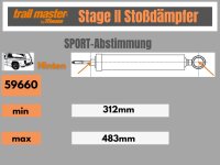 2 Stoßdämpfer Trailmaster für Suzuki Grand Vitara FT GT 0-35mm Bj 89-05 Hinten