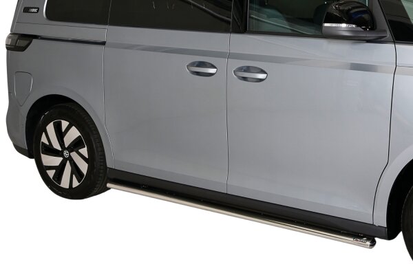 Schwellerrohre oval ohne Tritt für VW ID Buzz Edelstahl mit TÜV