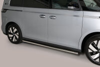 Schwellerrohre oval ohne Tritt für VW ID Buzz Edelstahl mit TÜV