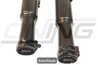 MARVING Auspuff Paar "Master" schwarz lackiert für Honda CB 900 F 82 / 1100F Bol dOr SC11 SC09