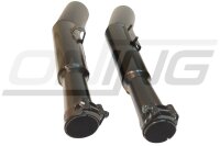 MARVING Auspuff Paar "Master" schwarz verchromt für Honda CB 900 F 82 / 1100F Bol dOr SC11 SC09