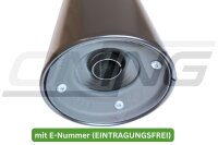 MARVING Auspuff Paar "Master" schwarz verchromt für Honda CB 900 F 82 / 1100F Bol dOr SC11 SC09