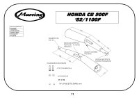 MARVING Auspuff Paar "Master" schwarz verchromt für Honda CB 900 F 82 / 1100F Bol dOr SC11 SC09