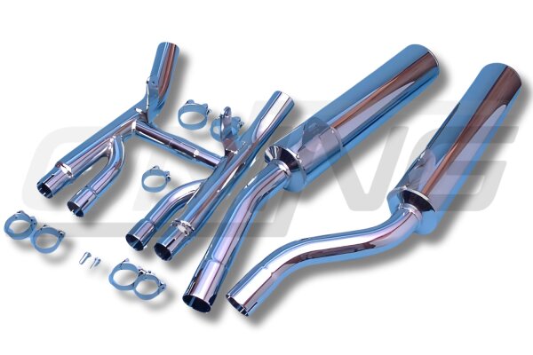 MARVING Auspuff paar "Master" verchromt für Suzuki GSX 1100 G Bj.1991-