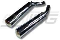 MARVING Auspuff paar "Master" verchromt für Suzuki GSX 1100 G Bj.1991-