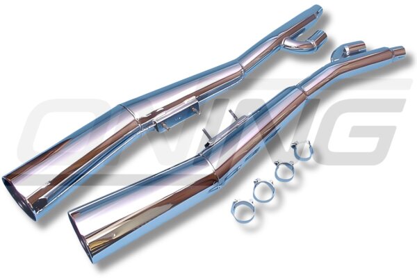 MARVING Auspuff paar "Master" verchromt für Suzuki GSX 750 ES / EF GR72A