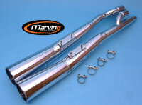 MARVING Auspuff paar "Master" verchromt für Suzuki GSX 750 ES / EF GR72A