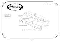 MARVING Auspuff paar "Master" verchromt für Honda CB 350 FOUR CB350F