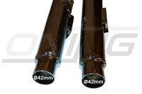 MARVING Auspuffpaar "Master" verchromt für Honda CM 400 C NC01