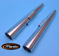 MARVING Auspuffpaar "Master" verchromt für Honda CM 400 C NC01