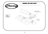 MARVING Auspuffpaar "Master" verchromt für Honda CM 400 C NC01