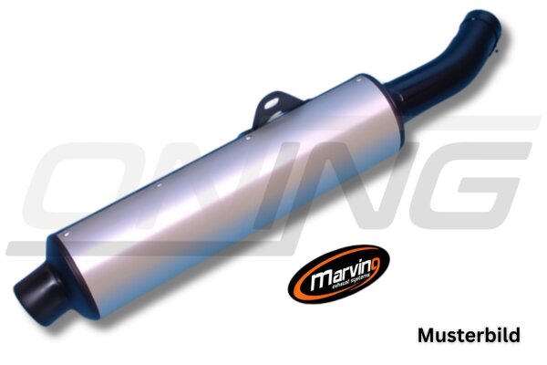 MARVING Auspuff "Master" schwarz lackiert + Aluhülle für YAMAHA FZR 600 R (4JH)