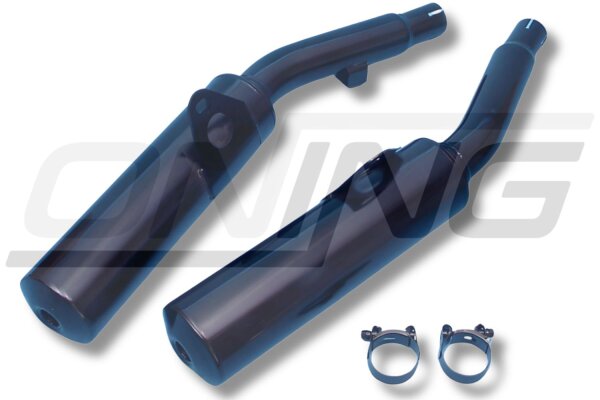MARVING Auspuffpaar "Master" schwarz lackiert für Yamaha FJ 1200 Bj.88/89 3CW