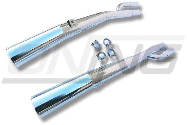 MARVING Auspuffpaar "Master" verchromt für Kawasaki Z 1000 ST Auspuff