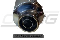 MARVING Auspuff "Enduro amacal" Verchromt für Kawasaki KLR 650 TENGAI (Bj. 1998-2004) KL650A KL650B KL650C