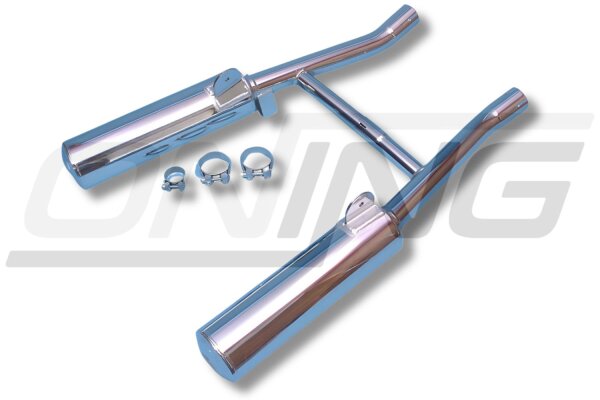 MARVING Auspuffpaar "Master" verchromt für Suzuki VX 800 VS51B