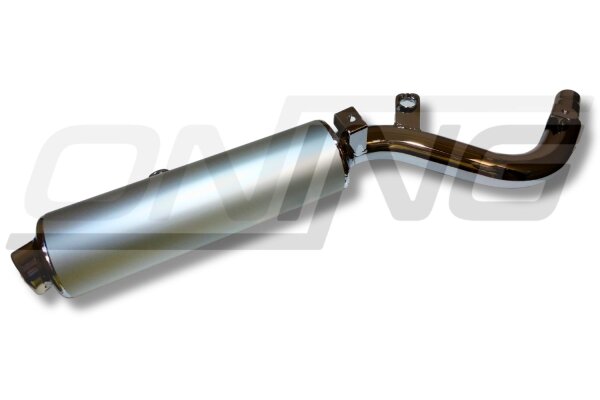 MARVING Auspuff "Amacal" verchromt+Aluhülle für Suzuki DR 650 E Bj.96- SP46B