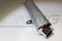 MARVING Auspuff "Amacal" verchromt+Aluhülle für Suzuki DR 650 E Bj.96- SP46B