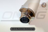 MARVING Auspuff "Amacal" verchromt+Aluhülle für Suzuki DR 650 E Bj.96- SP46B